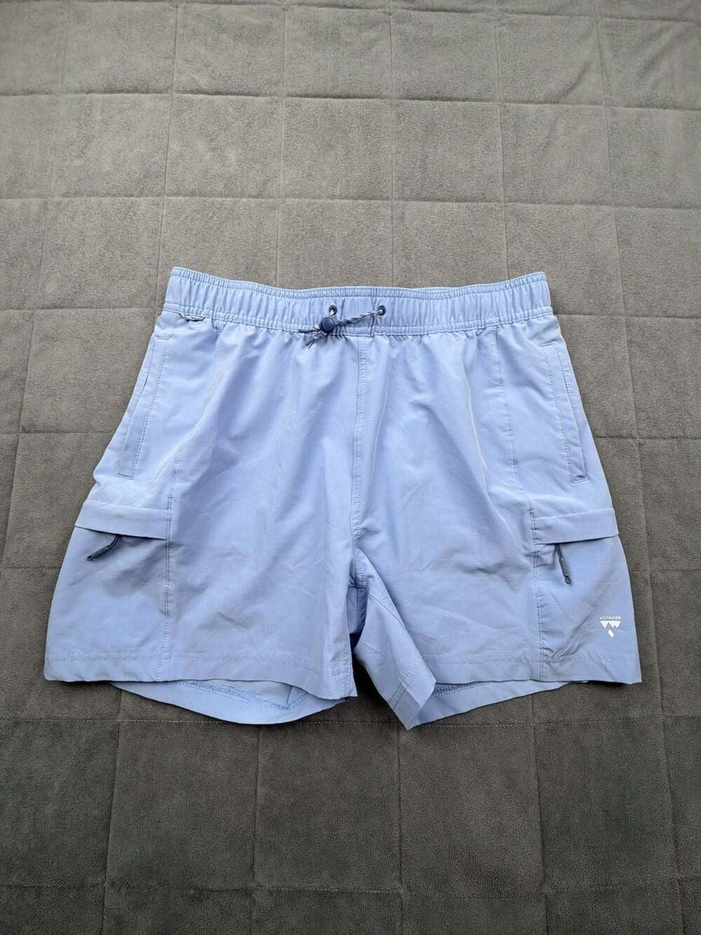 Voyager Lightweight Athletic Cargo Shorts with Elastic Waist
